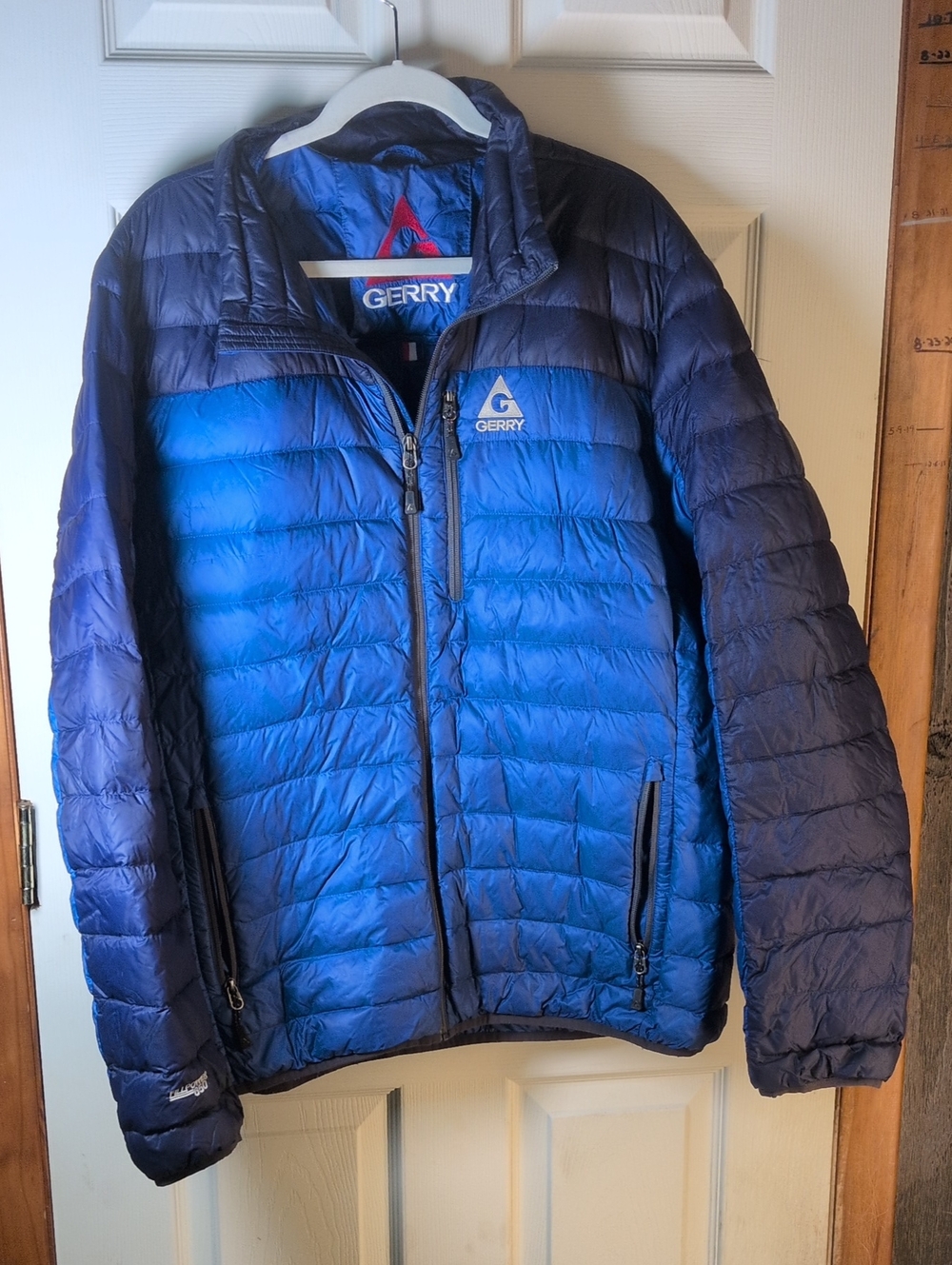 Gerry Weber Men's Two-Tone Blue Quilted Puffer Jacket 650 Fillpower